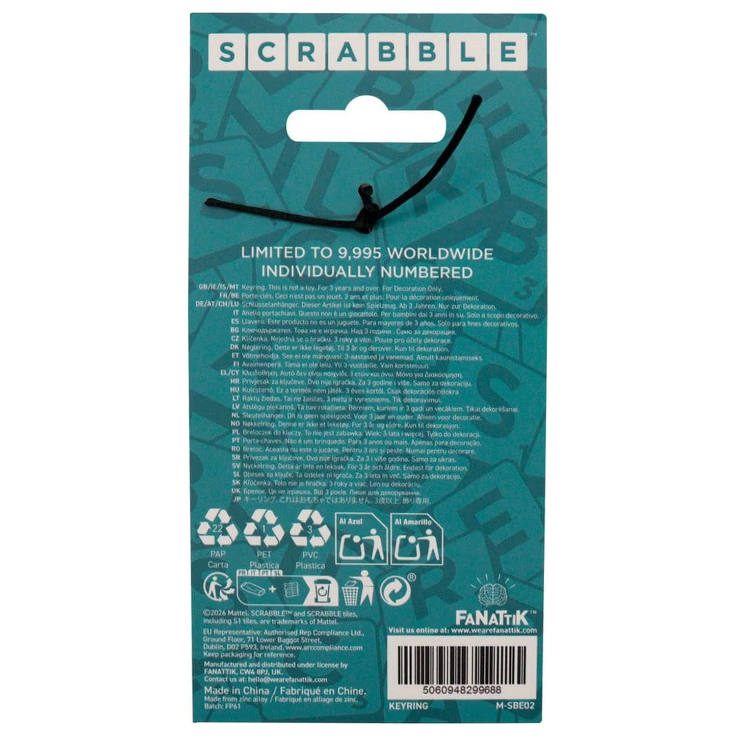 Scrabble Breloc Chei Ediție Limitată poza produsului