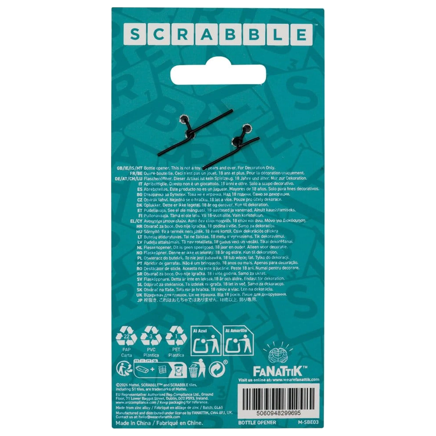 Scrabble deschizator de sticle magnetic Cheers poza produsului