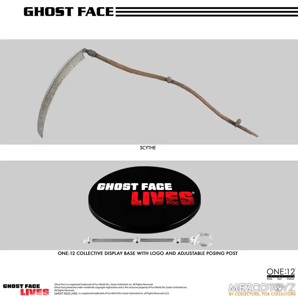 Figurină de acțiune Scream 1/12 Ghost Face 16 cm poza produsului