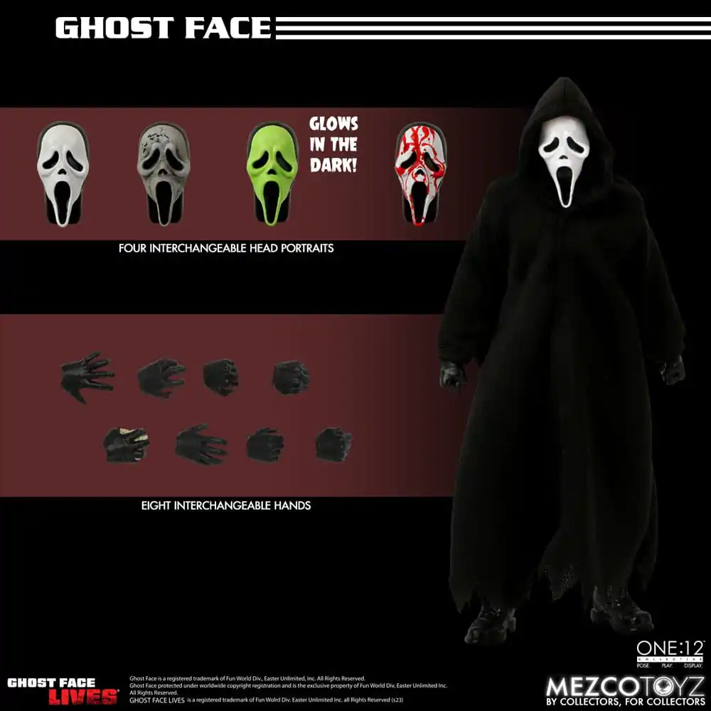 Figurină de acțiune Scream 1/12 Ghost Face 16 cm poza produsului