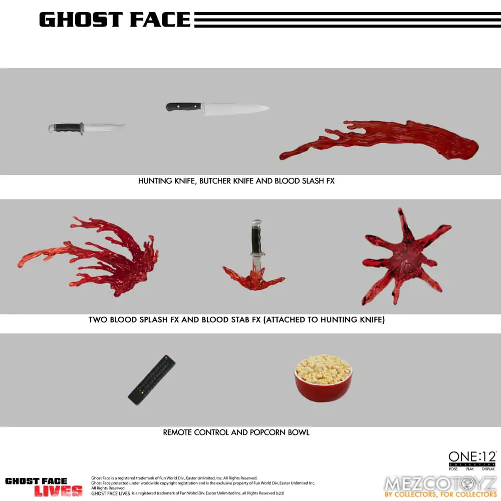 Figurină de acțiune Scream 1/12 Ghost Face 16 cm poza produsului