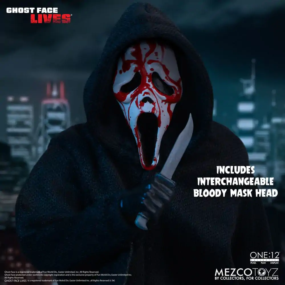 Figurină de acțiune Scream 1/12 Ghost Face 16 cm poza produsului