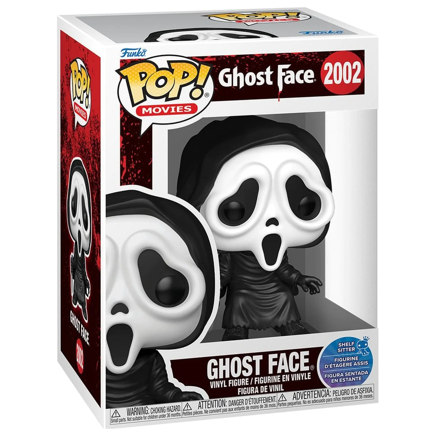 Scream Funko POP! Movies Figurină de vinil Ghost Face (Sit) 9 cm poza produsului