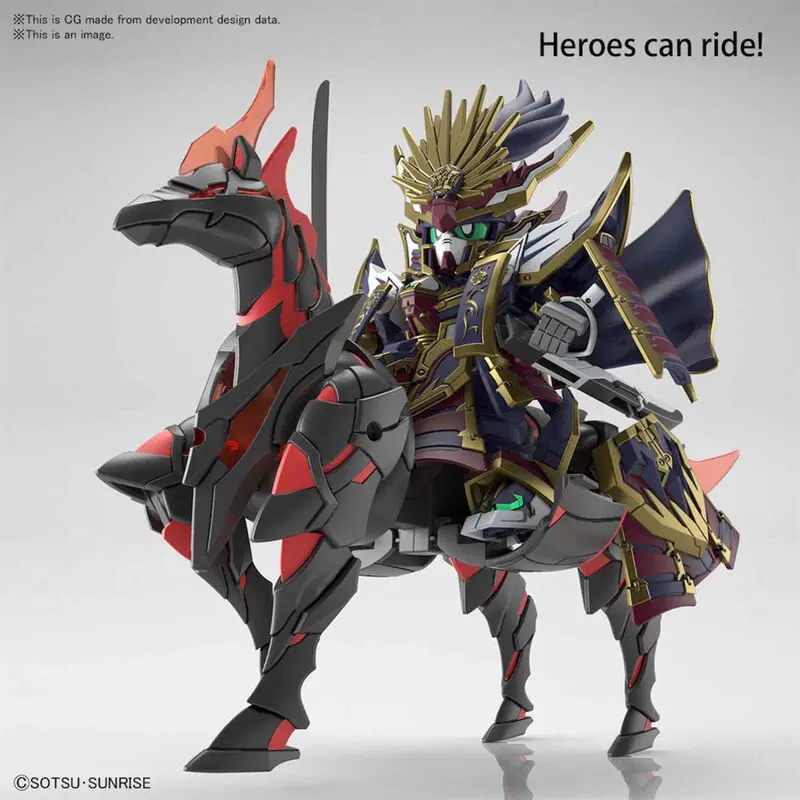 Kit figurina macheta SD Gundam World Heroes War Horse poza produsului