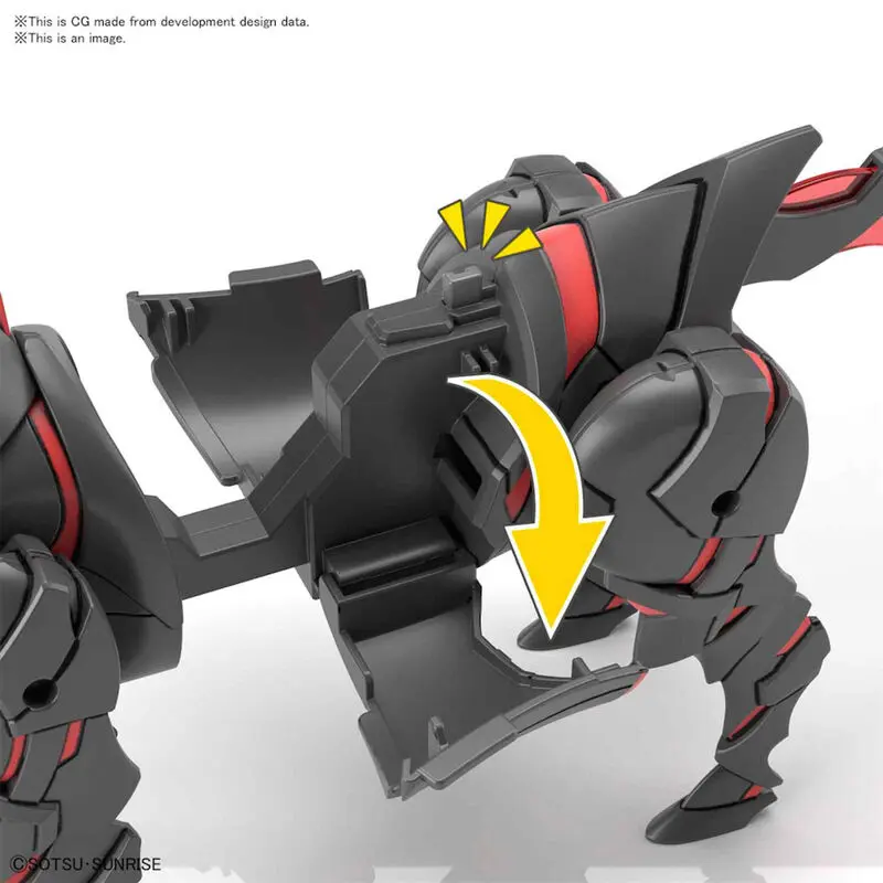 Kit figurina macheta SD Gundam World Heroes War Horse poza produsului