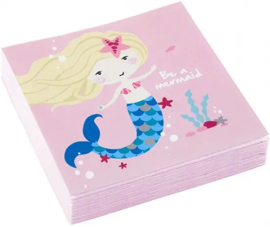 Mermaid Napkins, pachet de 20, 24.7*24.7 cm poza produsului