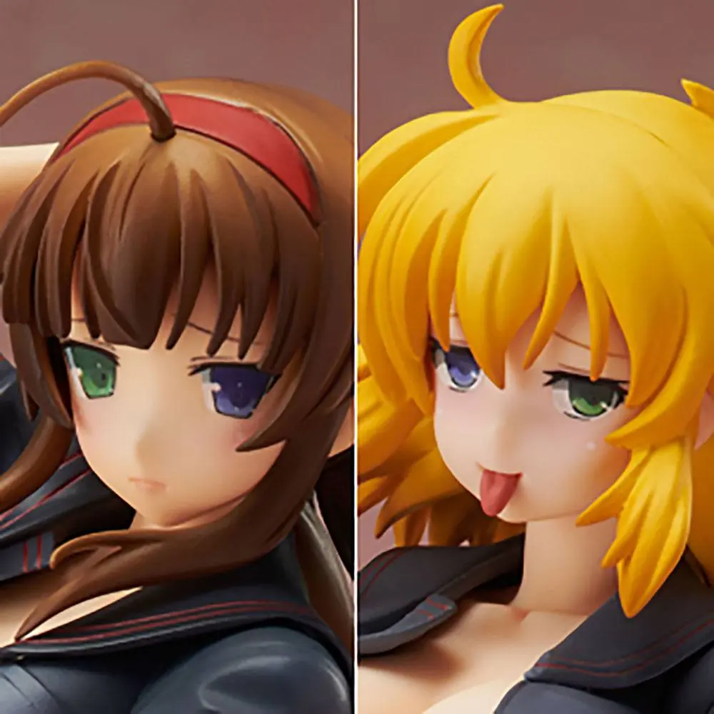 Senran Kagura NewWave Gburst Statuie PVC 1/10 Ryobi x Ryona Bare Body Sailor Uniform Ver. 19 cm poza produsului