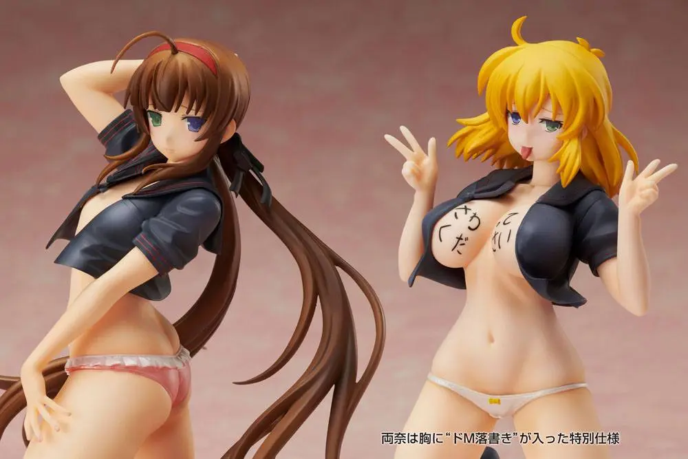 Senran Kagura NewWave Gburst Statuie PVC 1/10 Ryobi x Ryona Bare Body Sailor Uniform Ver. 19 cm poza produsului
