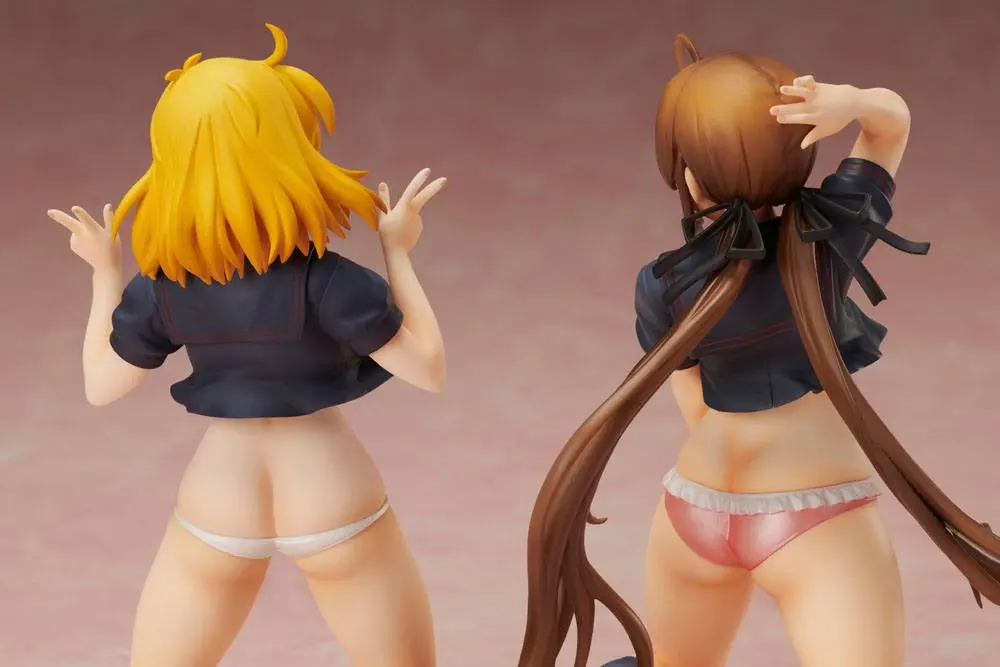 Senran Kagura NewWave Gburst Statuie PVC 1/10 Ryobi x Ryona Bare Body Sailor Uniform Ver. 19 cm poza produsului