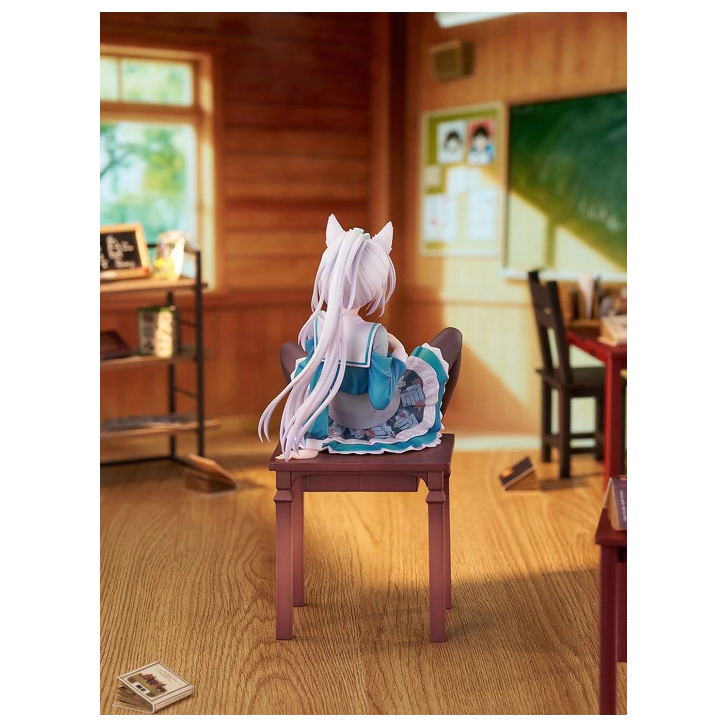 Senren*Banka PVC Figurina 1/7 Yoshino Asatake Animal Ears School Uniform Ver. 21 cm poza produsului