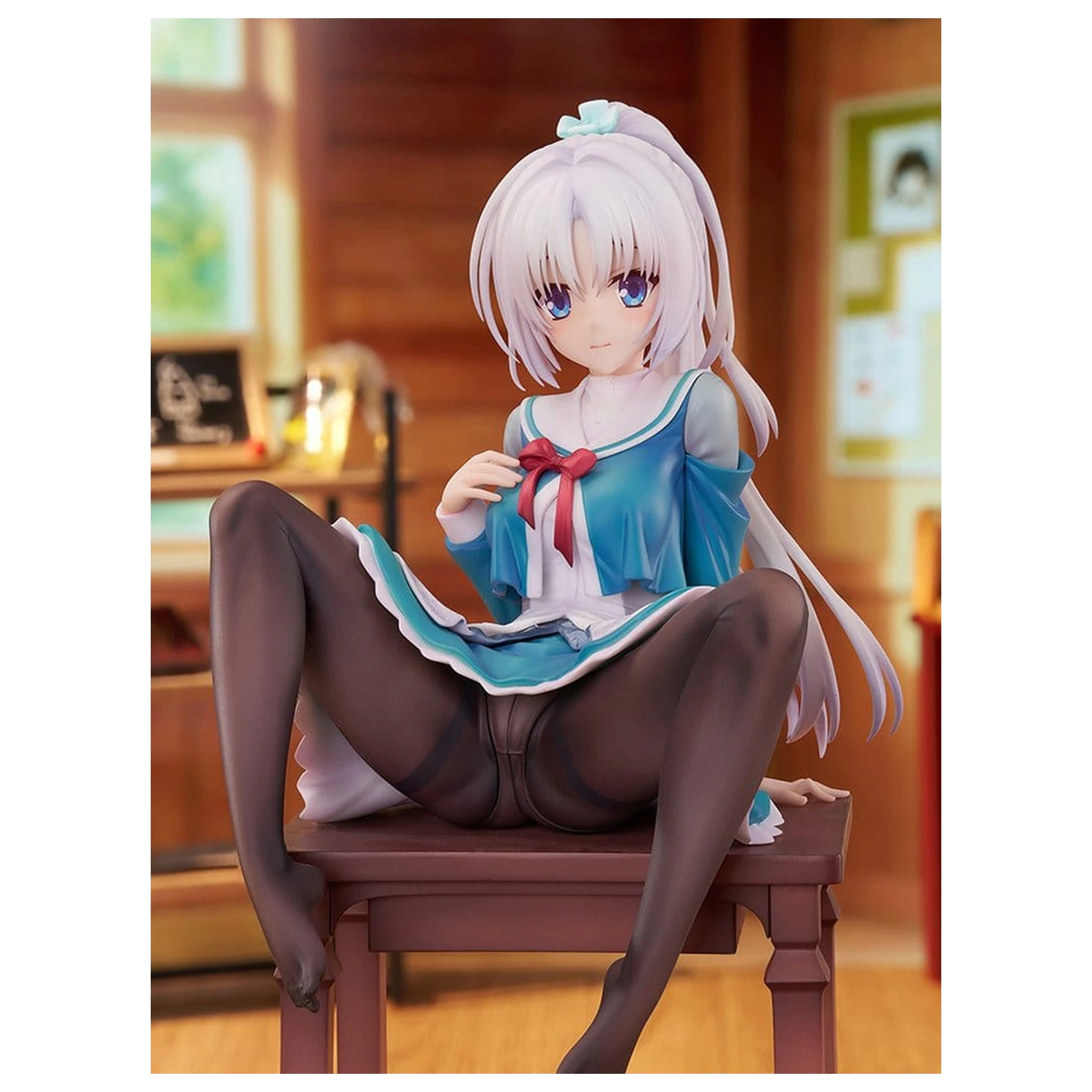 Senren*Banka PVC Figurina 1/7 Yoshino Asatake Animal Ears School Uniform Ver. 21 cm poza produsului