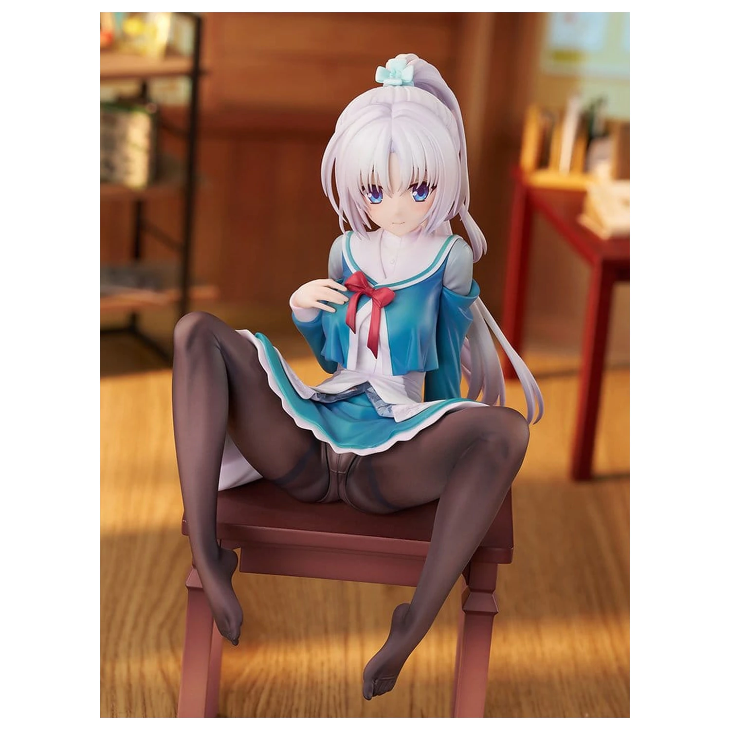 Senren*Banka PVC Figurina 1/7 Yoshino Asatake Animal Ears School Uniform Ver. 21 cm poza produsului