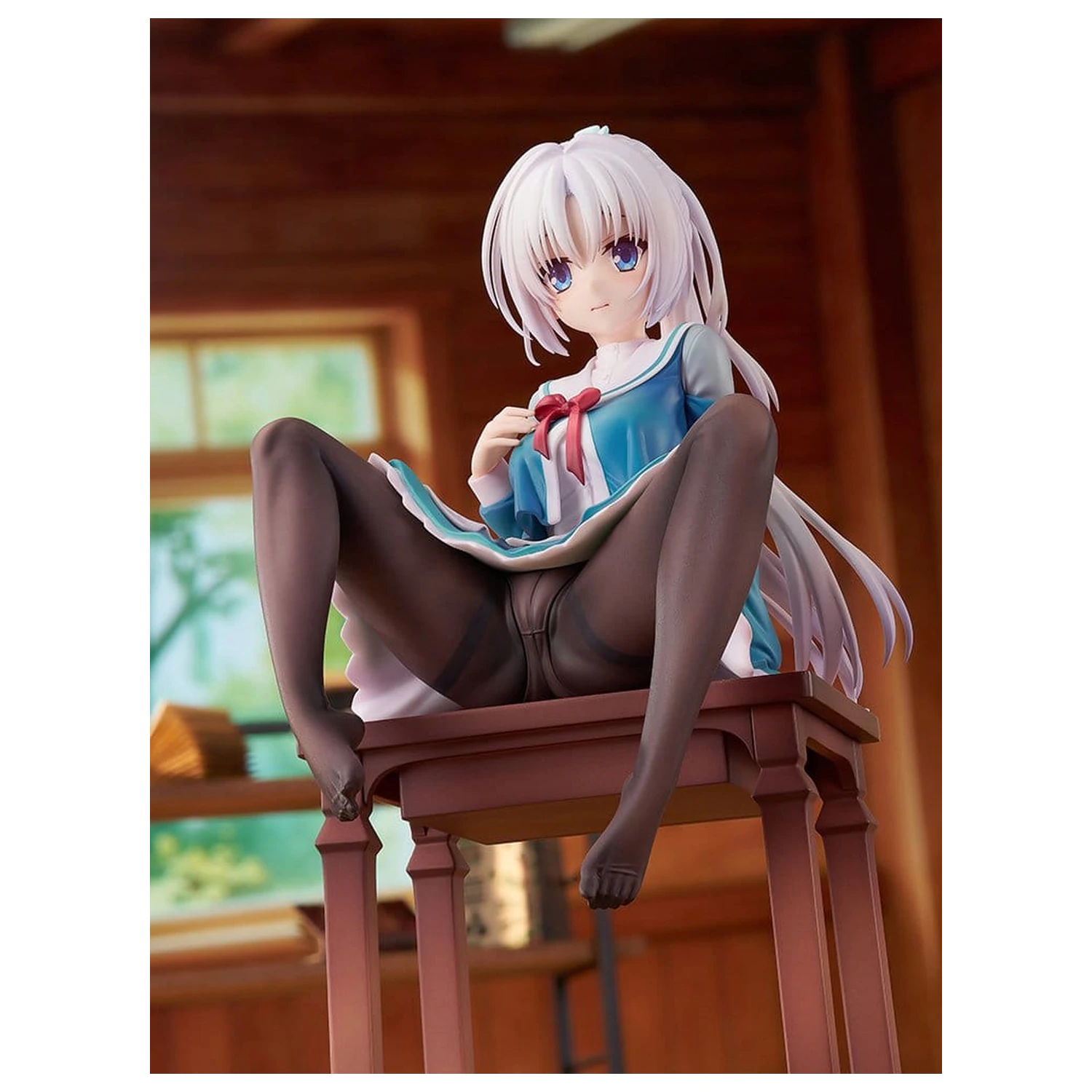 Senren*Banka PVC Figurina 1/7 Yoshino Asatake Animal Ears School Uniform Ver. 21 cm poza produsului