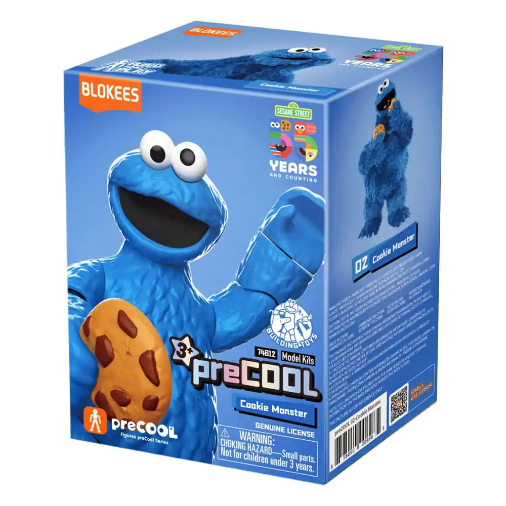 Sesame Street Blokees PreCool Series 1 Kit Model Plastic 02 Cookie Monster 13 cm poza produsului