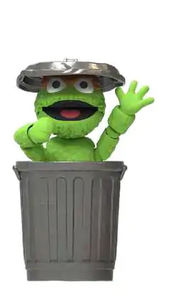 Sesame Street Blokees PreCool Series 2 Kit Model Plastic 07 Oscar 11 cm poza produsului