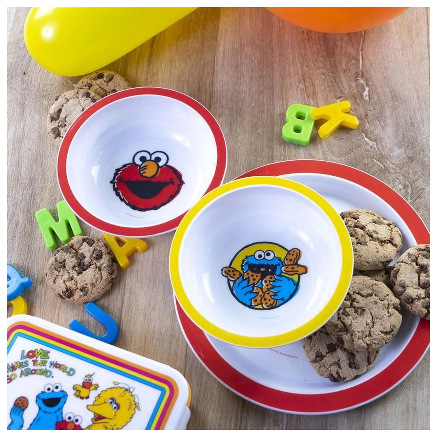 Sesame Street Cereal Bowl Vintage Kids 2 bucati 300ml poza produsului