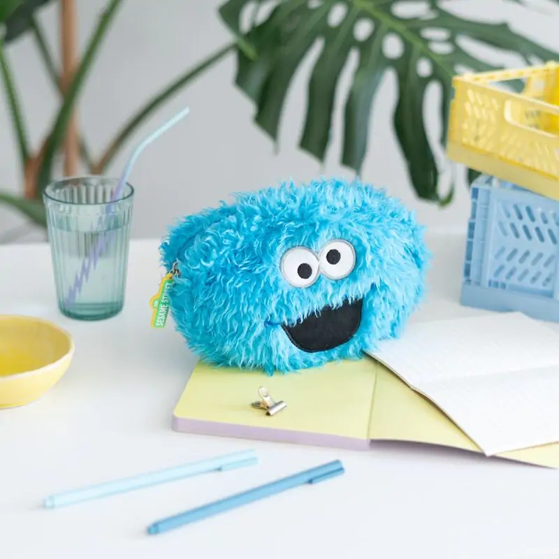 Sesame Street Cookie Monster etui plușat pentru creioane poza produsului