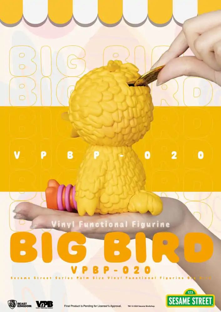 Sesame Street Piggy Vinyl Bank Big Bird 12 cm poza produsului