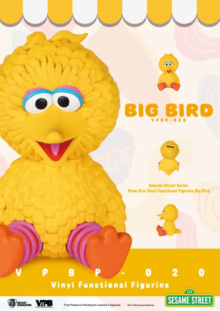 Sesame Street Piggy Vinyl Bank Big Bird 12 cm poza produsului