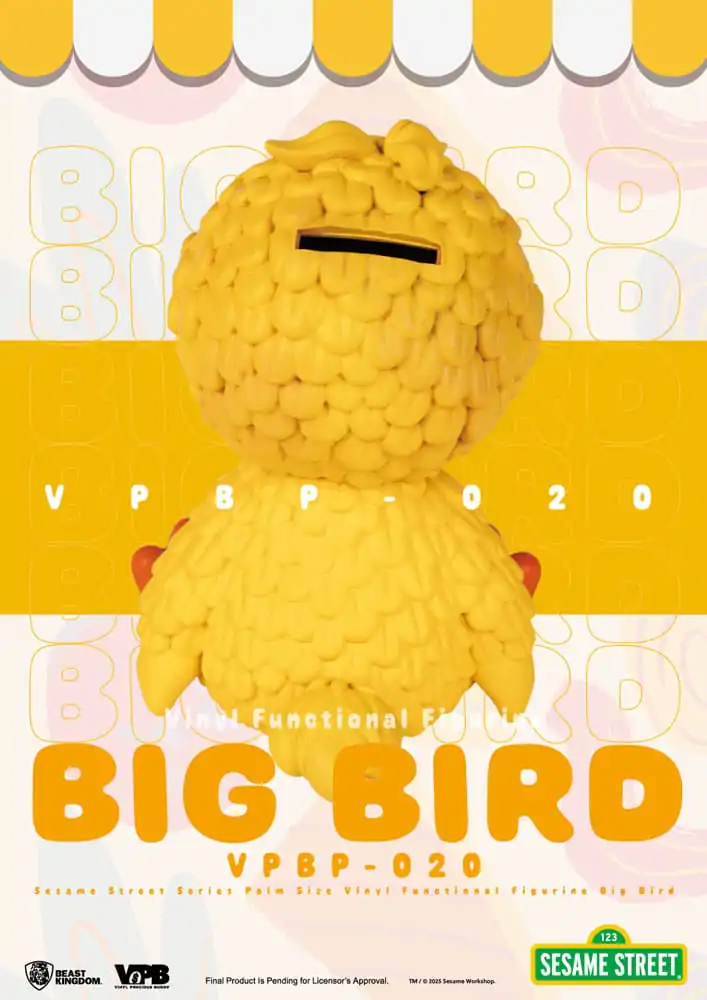 Sesame Street Piggy Vinyl Bank Big Bird 12 cm poza produsului