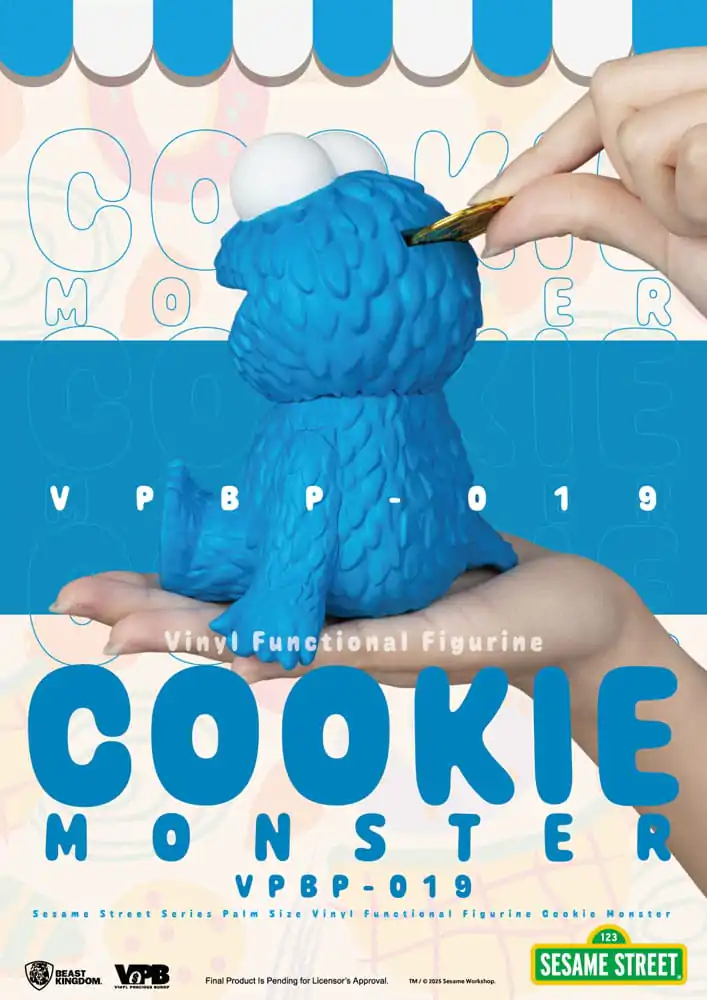 Sesame Street Pusculita de Vinil Cookie Monster 12 cm poza produsului