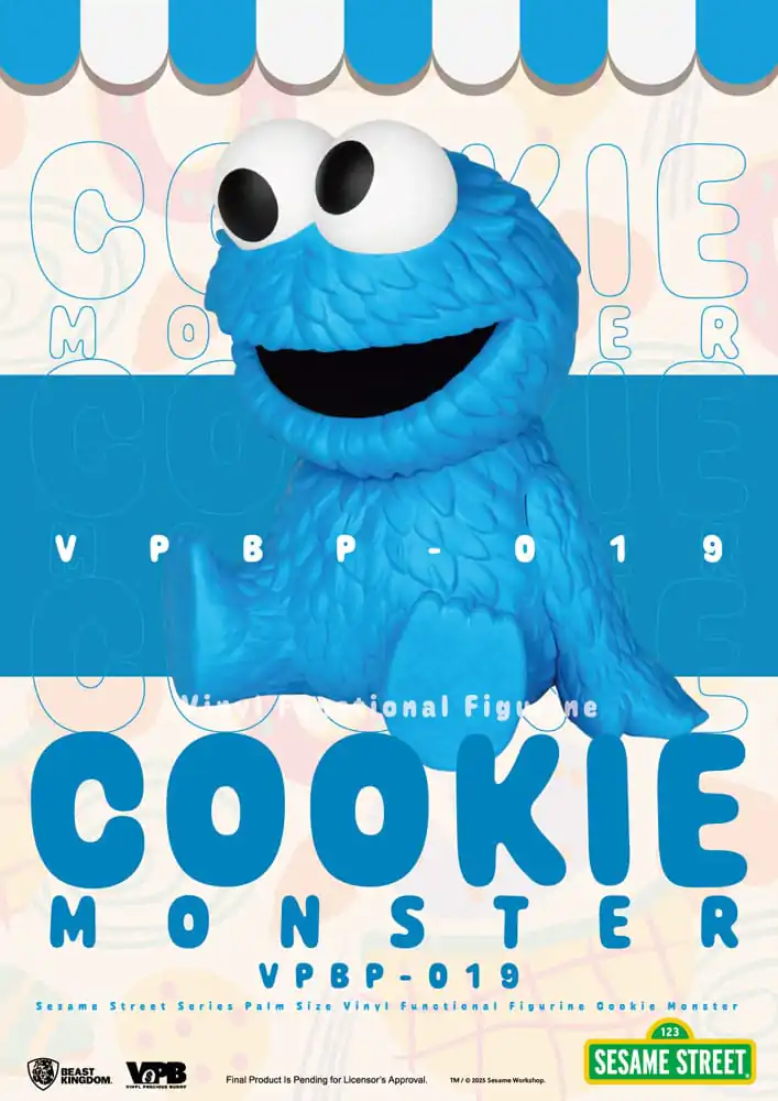 Sesame Street Pusculita de Vinil Cookie Monster 12 cm poza produsului