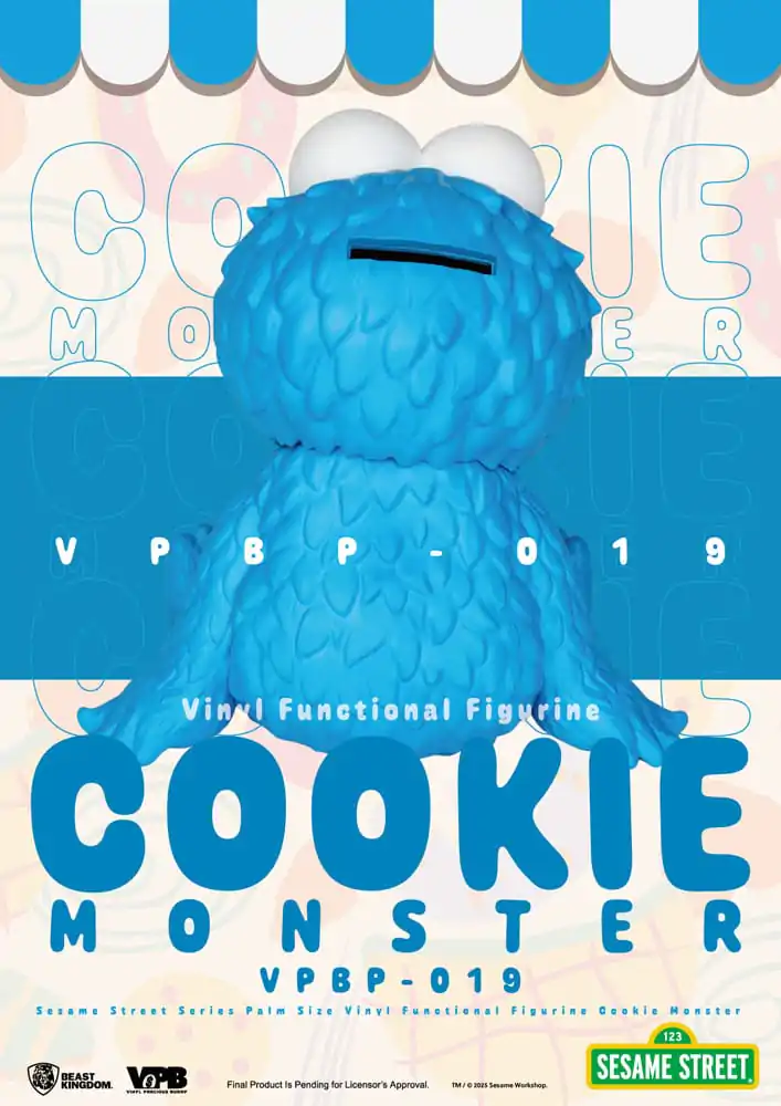 Sesame Street Pusculita de Vinil Cookie Monster 12 cm poza produsului