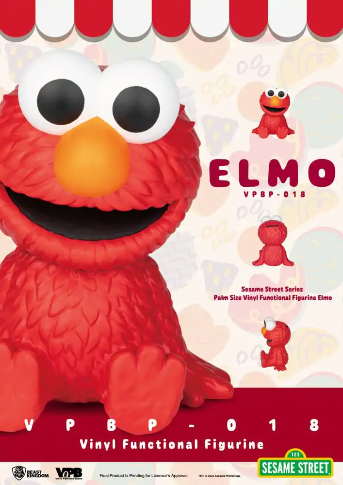 Sesame Street Pusculita Vinyl Bank Elmo 12 cm poza produsului