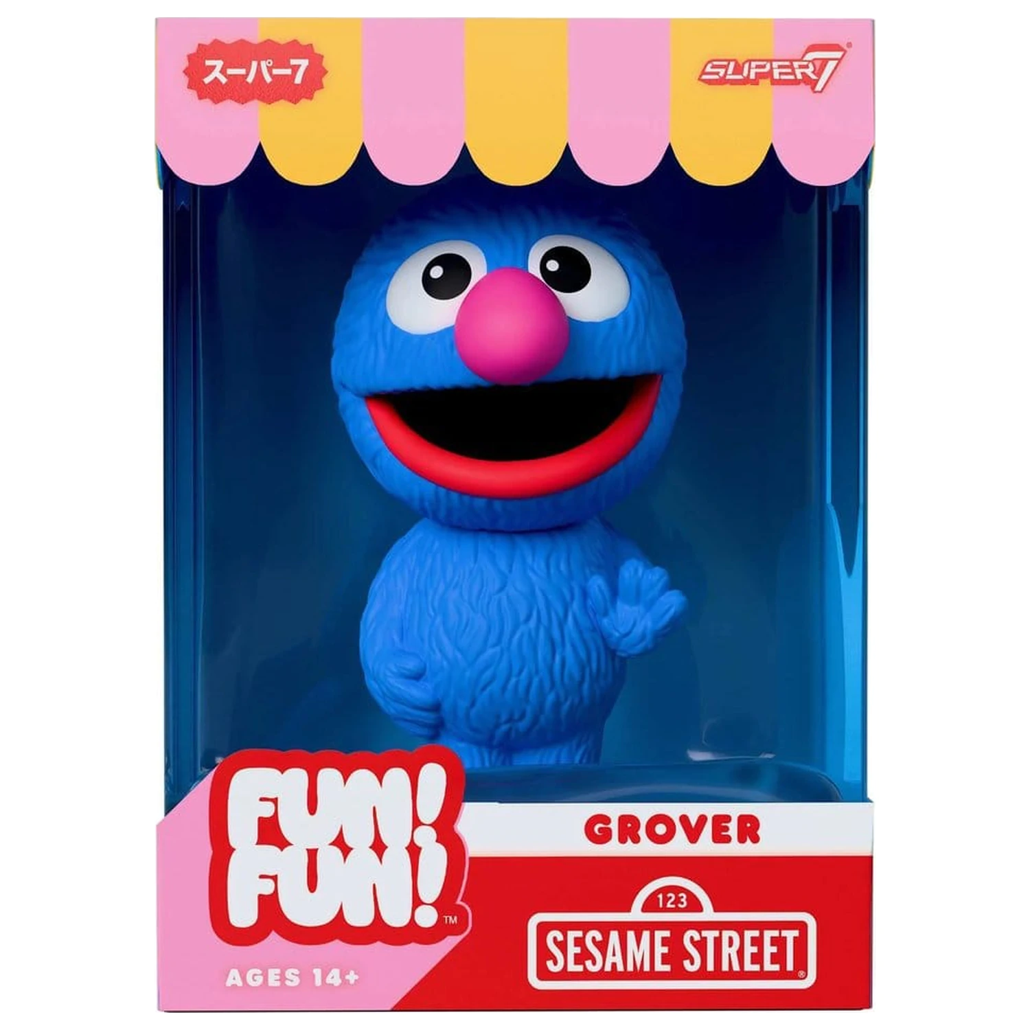Sesame Street Fun! Fun! Soft Vinyl Figura Wave 01 - Grover 18 cm poza produsului