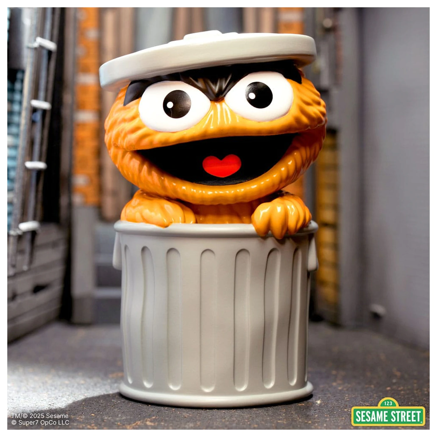 Sesame Street FUN! FUN! Figura de vinil Oscar the Grouch (Orange) 13 cm poza produsului
