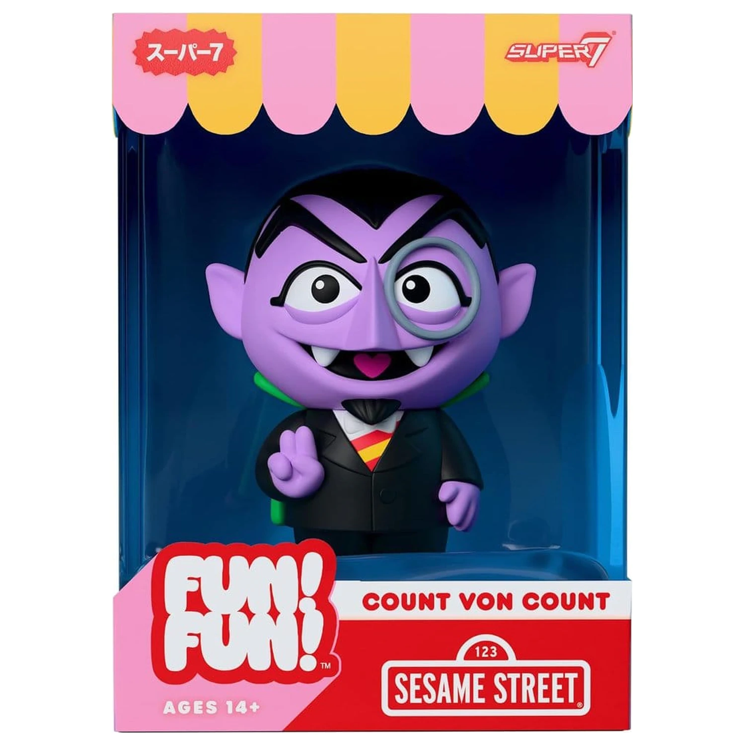 Sesame Street Fun! Fun! Figurina de vinil Wave 01 - Count von Count 18 cm poza produsului