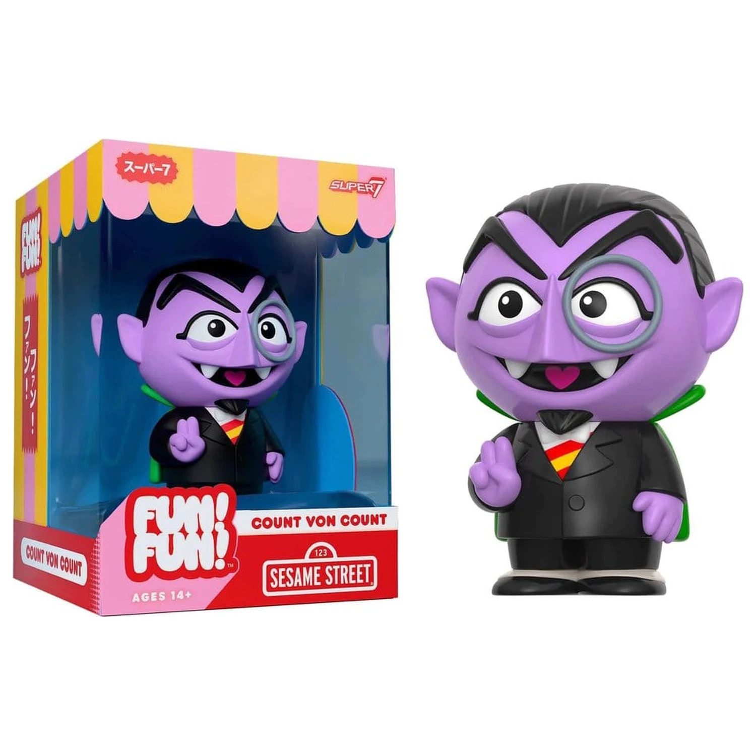 Sesame Street Fun! Fun! Figurina de vinil Wave 01 - Count von Count 18 cm poza produsului
