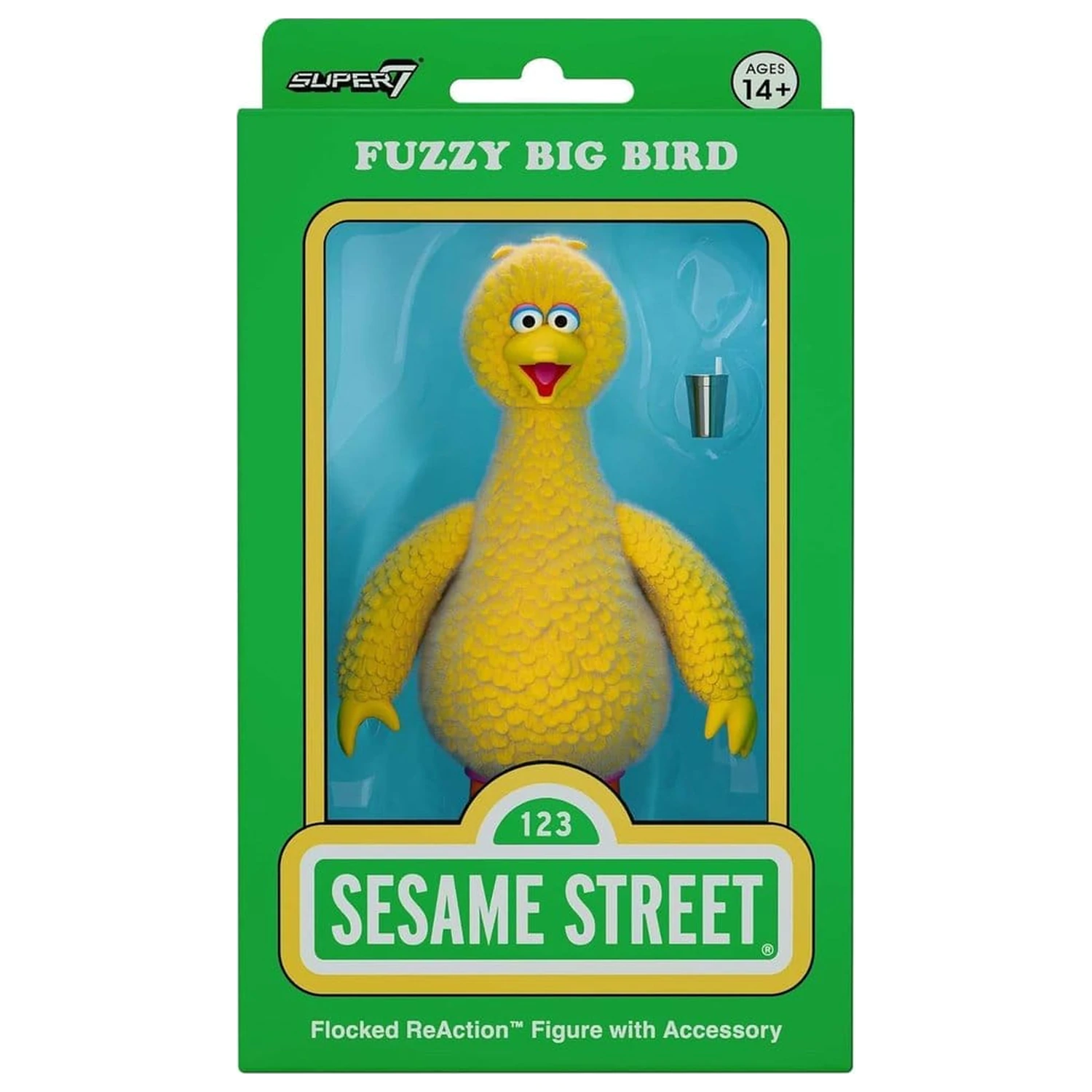 Sesame Street ReAction Figura de actiune Big Bird (Flocked) poza produsului