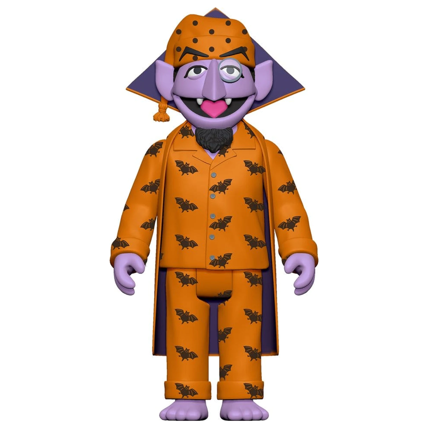 Sesame Street ReAction figurina de actiune Wave 06 Count Von Count (PJs) 10 cm poza produsului