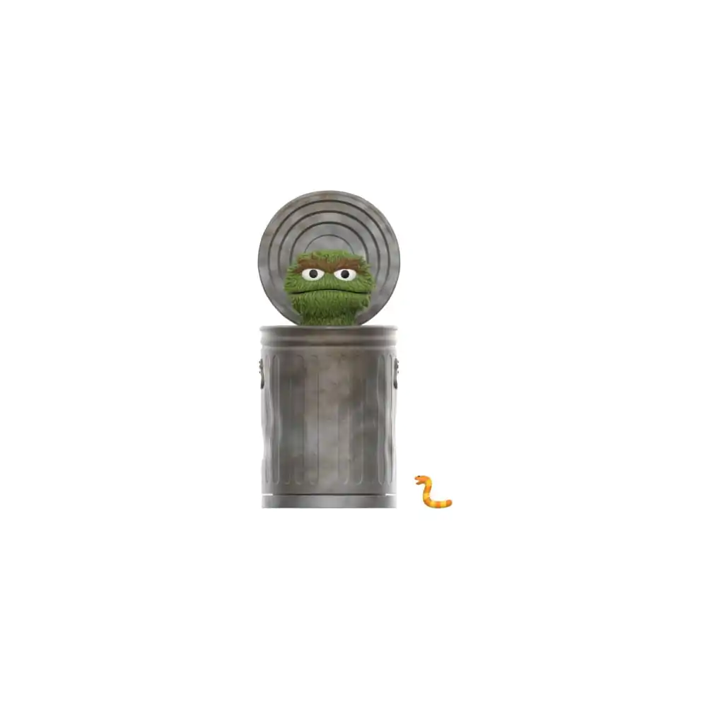 Figurină de acțiune Sesame Street ReAction Wave 02 Oscar the Grouch 10 cm poza produsului