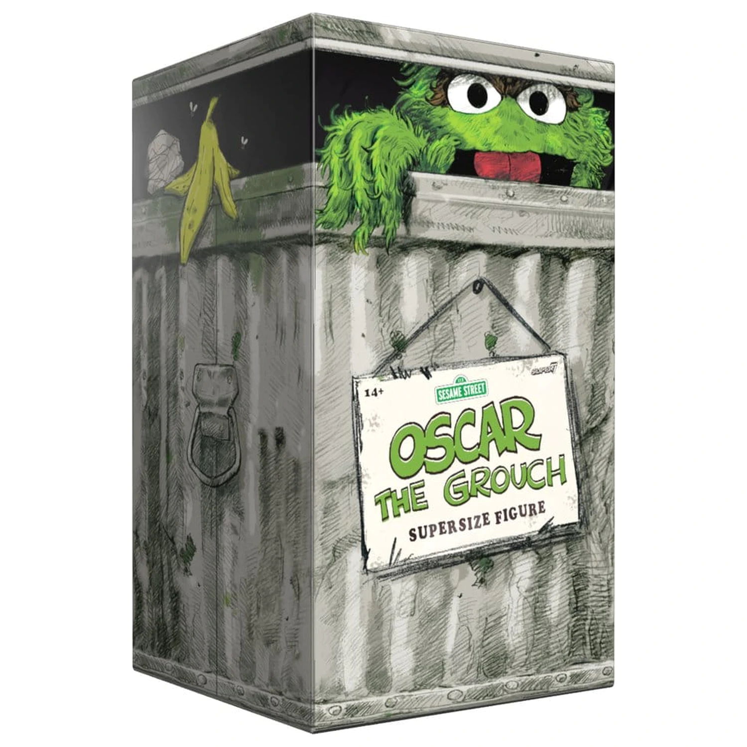 Sesame Street SuperSize figurina de vinil Oscar The Grouch poza produsului