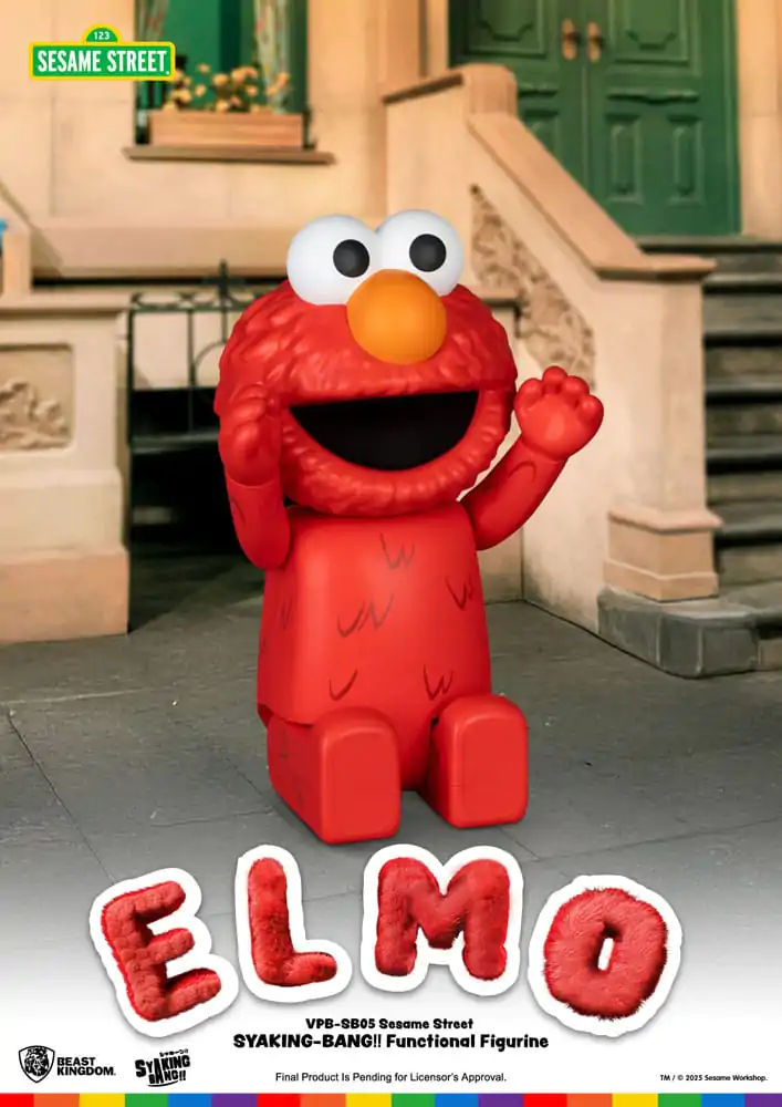 Sesame Street Syaking Bang Pușculiță Vinil Elmo 47 cm poza produsului