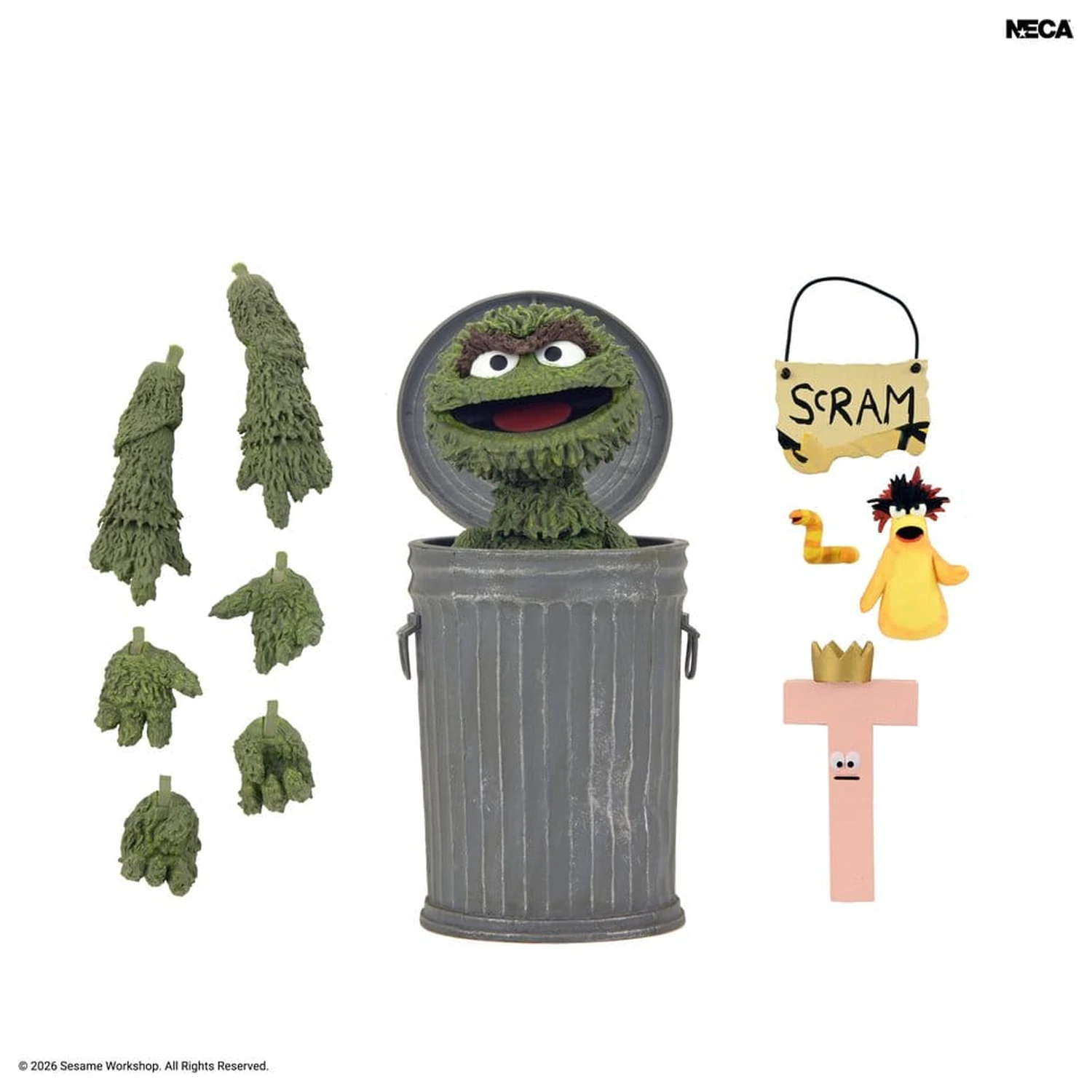 Sesame Street Ultimate Figurina de acțiune Oscar the Grouch 18 cm poza produsului