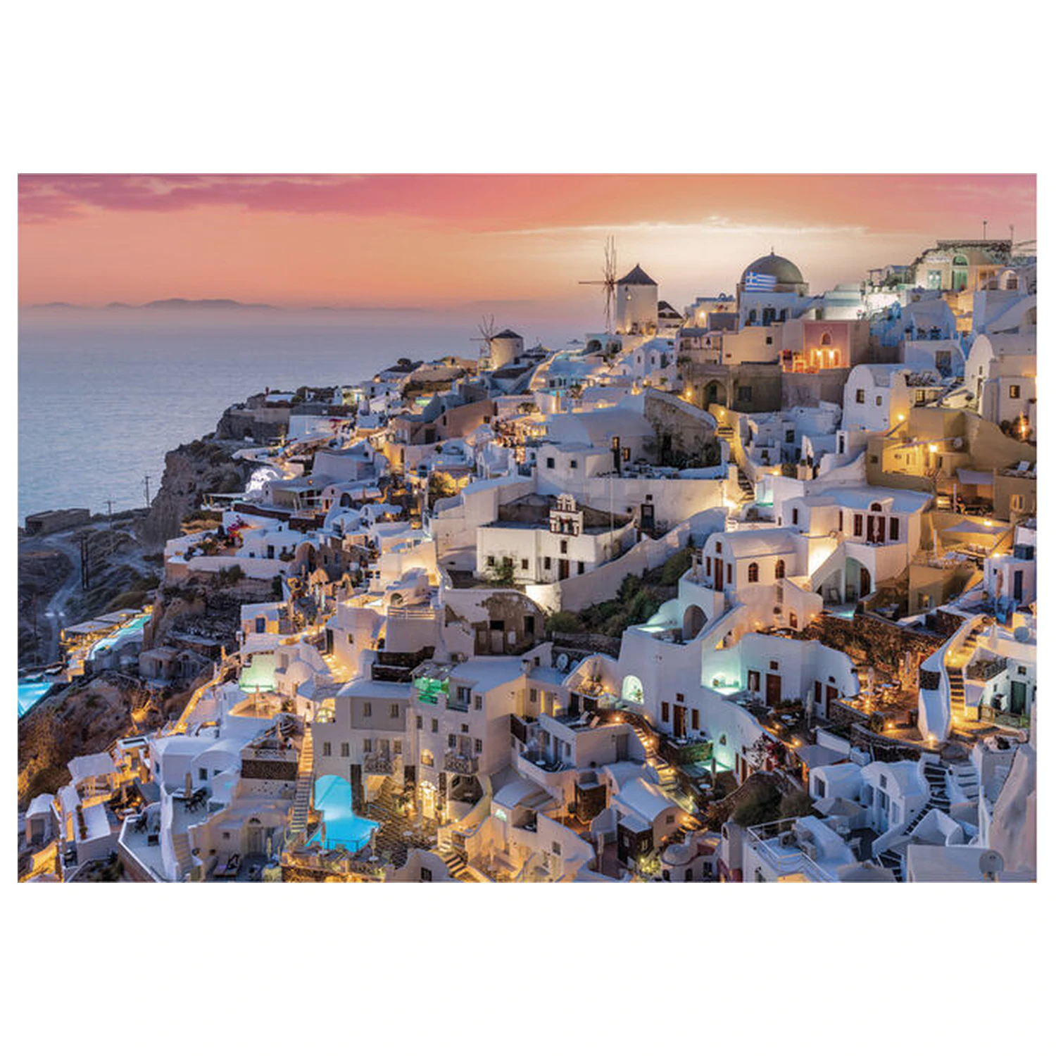 Shades of Santorini puzzle 1000 piese poza produsului