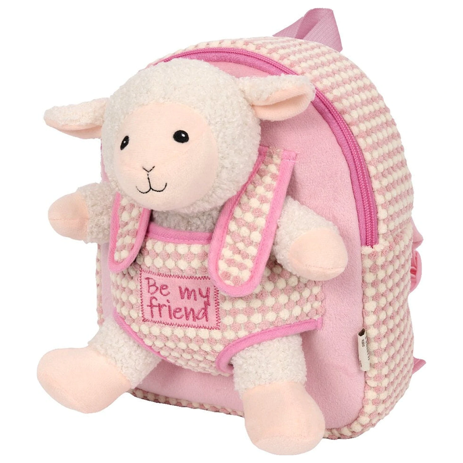 Jucarie de plus oaie + rucsac 27cm poza produsului