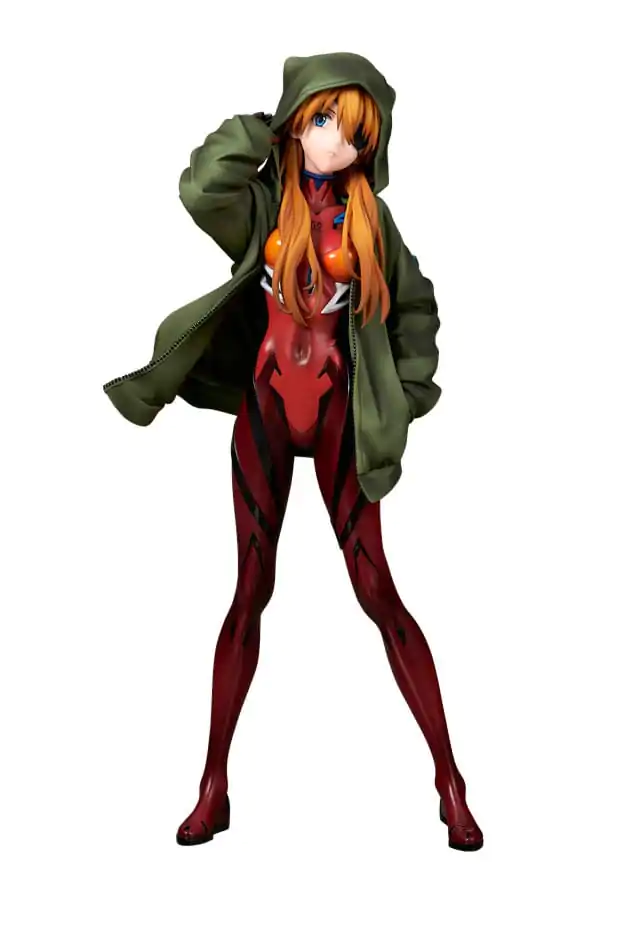 Shin Evangelion Movie Statuie PVC 1/7 Shikinami Asuka Langley Hoodie Ver. 23 cm poza produsului