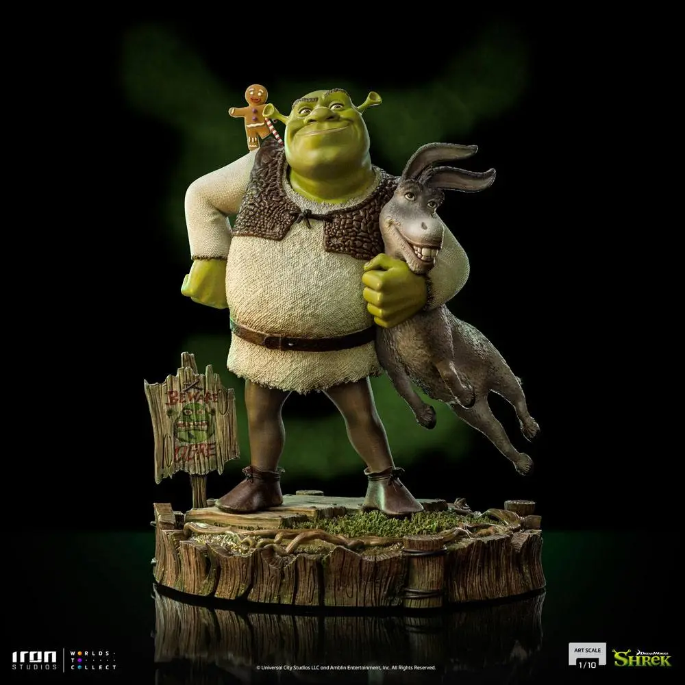 Statuie Shrek Deluxe Art Scale 1/10 Shrek, Donkey and The Gingerbread Man 26 cm poza produsului