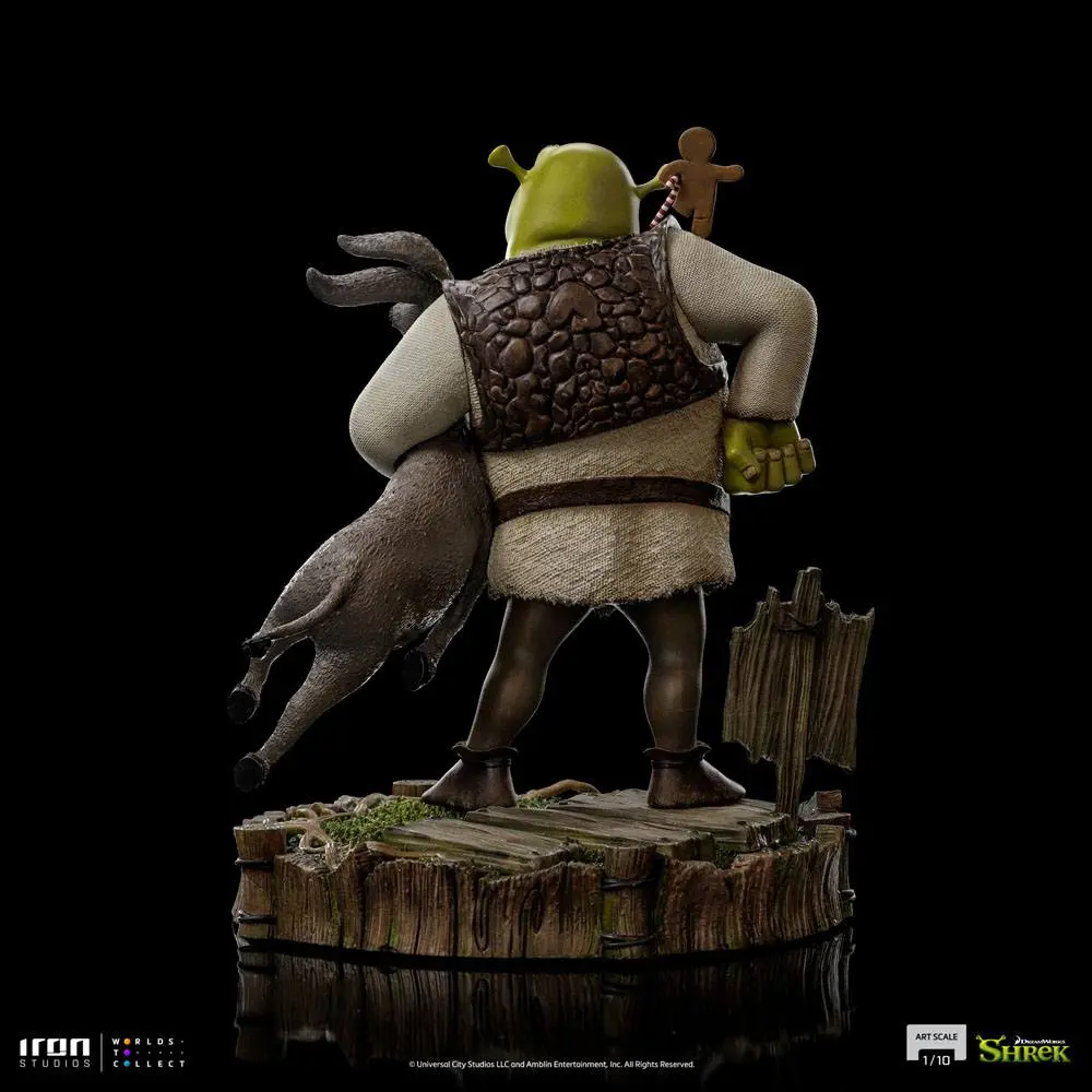 Statuie Shrek Deluxe Art Scale 1/10 Shrek, Donkey and The Gingerbread Man 26 cm poza produsului