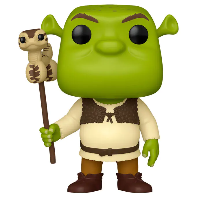 Shrek Funko POP! Movies Figurina Vinil 30th Anniversary Shrek w/Snake 9 cm poza produsului