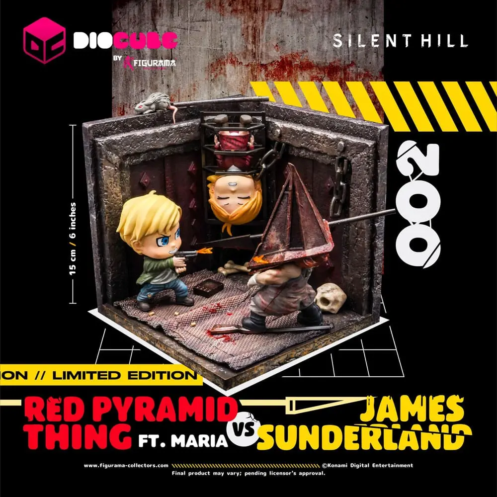 Silent Hill DioCube PVC Dioramă Silent Hill 2 Red Pyramid Thing Vs James Sunderland Ft. Maria 15 cm poza produsului