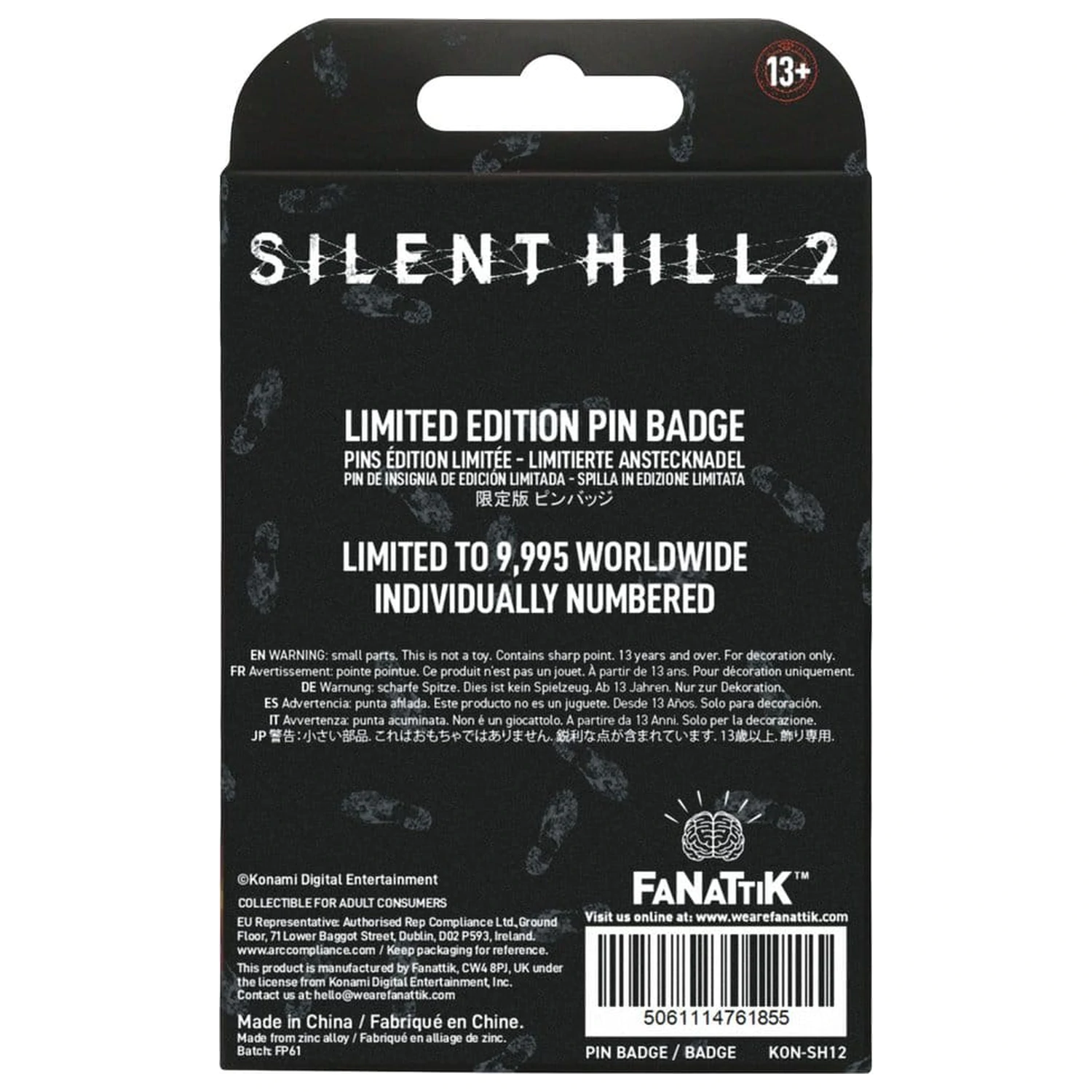 Insigna Pin Silent Hill Welcome to Silent Hill Limited Edition poza produsului
