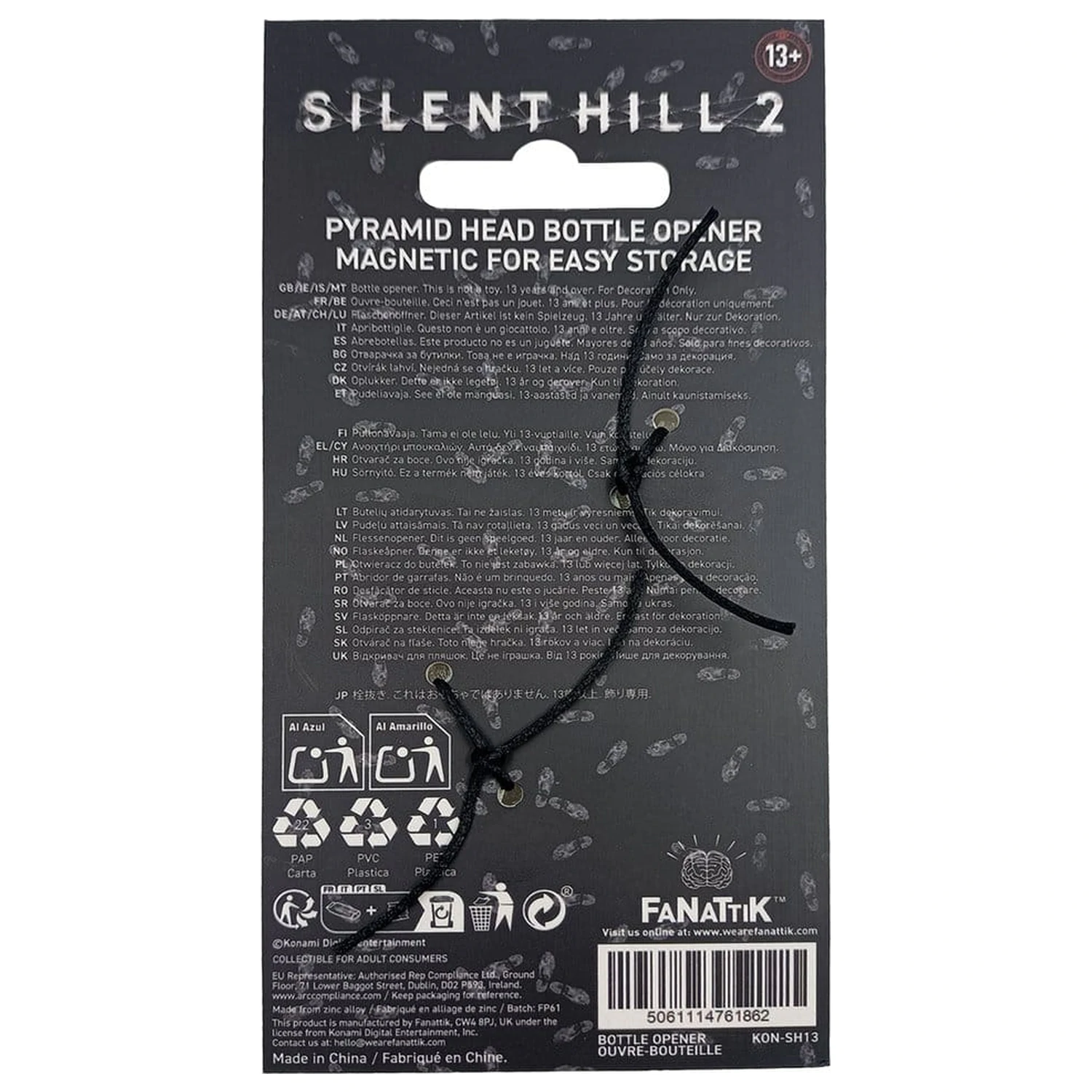 Silent Hill Desfacator de sticle Pyramid Head Magnetic 6 x 9 cm poza produsului