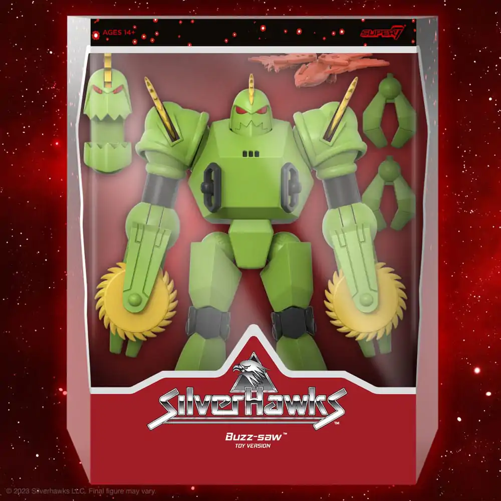 SilverHawks Ultimates Figurina de Acțiune Buzz-Saw (Versiune Jucărie) 18 cm poza produsului