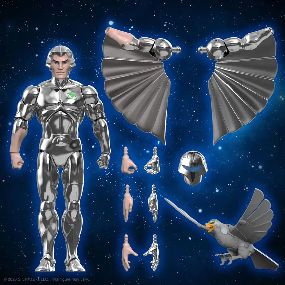 Figurină de acțiune SilverHawks Ultimates Quicksilver (Versiunea Jucărie) 18 cm poza produsului