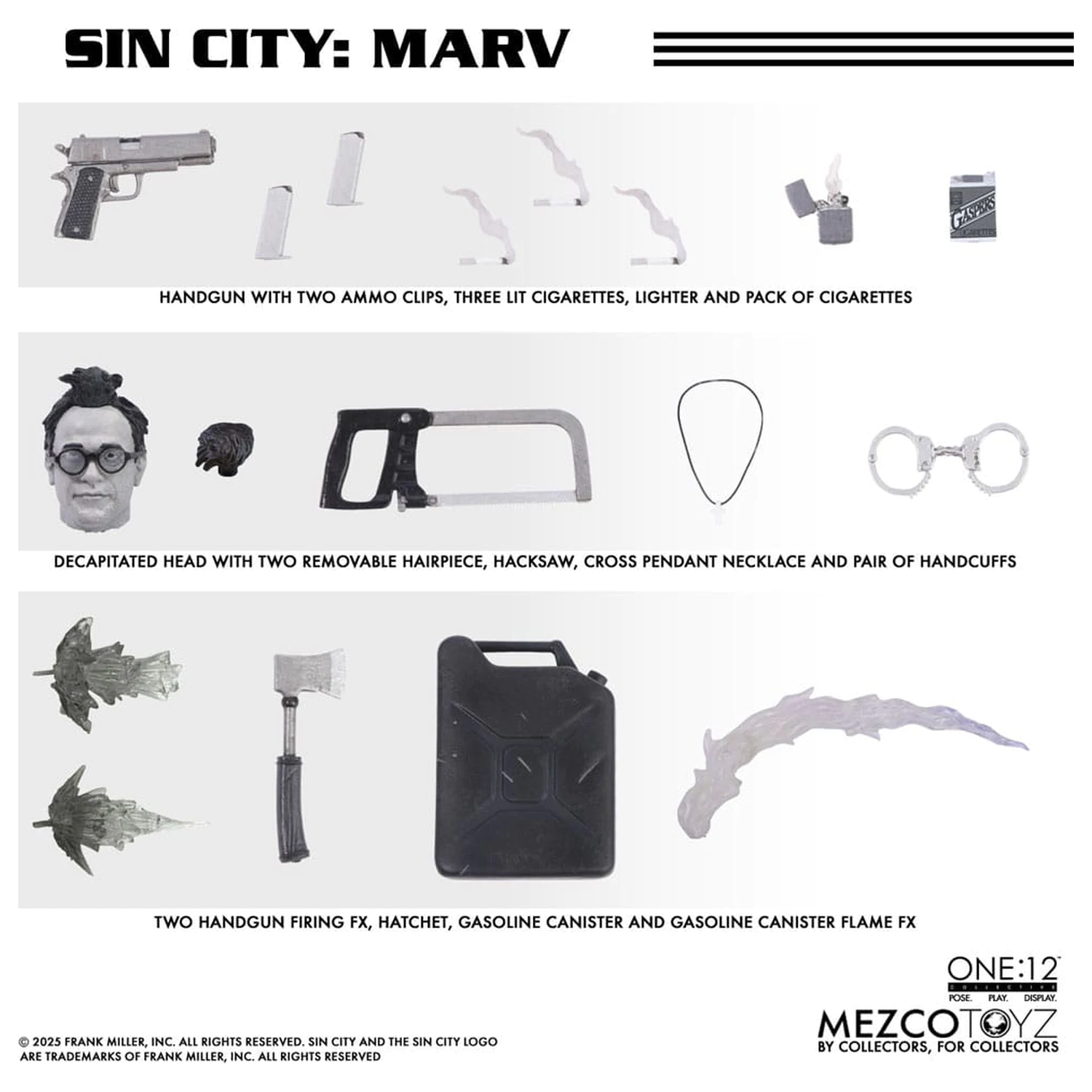 Sin City Action Figure 1/12 Marv 17 cm poza produsului
